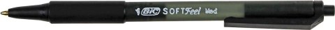Długopis Bic SOFT FEELCLIC czarny czarny 1,0mm (837397) Długopis Bic SOFT FEELCLIC czarny czarny 1,0mm (837397)