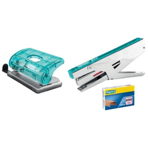 Dziurkacz Rapid colour ice niebieski 10k (5001332)