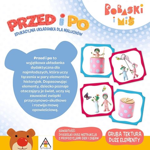 Gra edukacyjna Trefl PRZED I PO - BOBASKI I MIŚ (02062) Gra edukacyjna Trefl PRZED I PO - BOBASKI I MIŚ (02062)