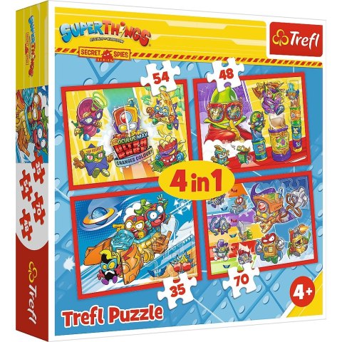 Puzzle Trefl Tajni Szpiedzy 4w1 el. (34376) Puzzle Trefl Tajni Szpiedzy 4w1 el. (34376)