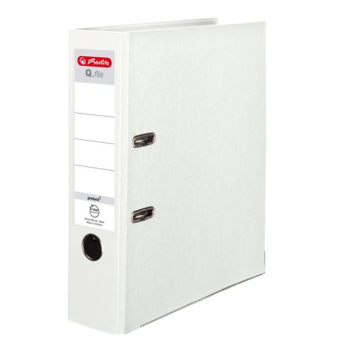 Segregator dźwigniowy Herlitz Q. file Standard A4 80mm biały (0011167079) Segregator dźwigniowy Herlitz Q. file Standard A4 80mm biały (0011167079)