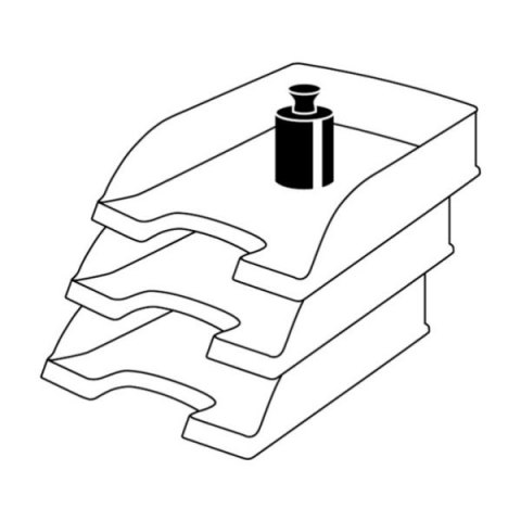 Szuflada na dokumenty Leitz Plus czerwony polistyren PS [mm:] 255x70x 357 (52272025)