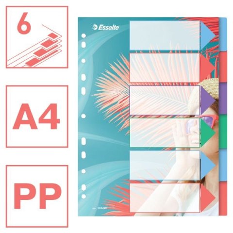 Przekładka czysta Esselte Colour Breeze A4 mix 6k (628499) Przekładka czysta Esselte Colour Breeze A4 mix 6k (628499)
