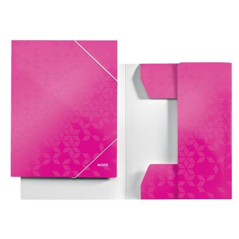 Teczka kartonowa na gumkę WOW A4 różowy metaliczny 80g Leitz (39820023) Teczka kartonowa na gumkę WOW A4 różowy metaliczny 80g Leitz (39820023)