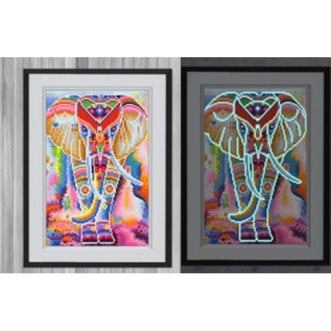 Zestaw kreatywny Norimpex Diamentowa mozaika świecąca słoń 30x40cm (NO-1007597) Zestaw kreatywny Norimpex Diamentowa mozaika świecąca słoń 30x40cm (NO-1007597)