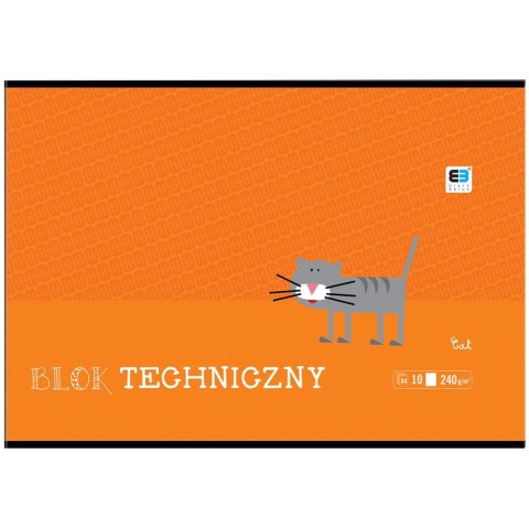 Blok techniczny Interdruk B&B KIDS A4 białe 240g 10k (BLTBB) Blok techniczny Interdruk B&B KIDS A4 białe 240g 10k (BLTBB)