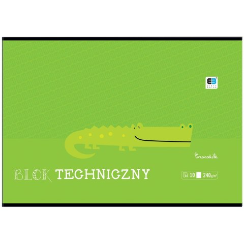 Blok techniczny Interdruk B&B KIDS A4 białe 240g 10k (BLTBB) Blok techniczny Interdruk B&B KIDS A4 białe 240g 10k (BLTBB)