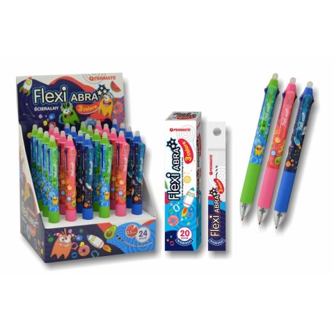 Długopis Penmate FLEXI ABRA3 Colors 24 szt + 20 wkładów (TT8535) Długopis Penmate FLEXI ABRA3 Colors 24 szt + 20 wkładów (TT8535)