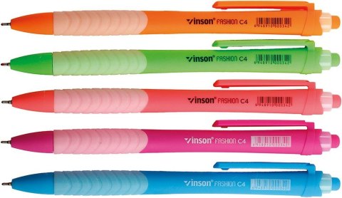 Długopis olejowy Vinson Fashion niebieskie 0,5mm (C4) Długopis olejowy Vinson Fashion niebieskie 0,5mm (C4)