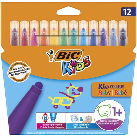 Flamaster Bic Kids Kid Couleur Baby 12 kol. (902080) Flamaster Bic Kids Kid Couleur Baby 12 kol. (902080)