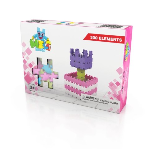 Klocki plastikowe Meli Basic Pink 300 sztuk (50025) Klocki plastikowe Meli Basic Pink 300 sztuk (50025)