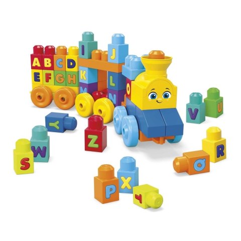 Lokomotywa Mega Bloks pociąg abc z dźwiękiem (FWK22)