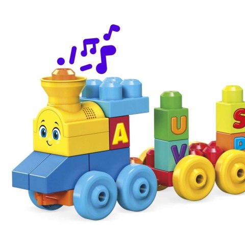 Lokomotywa Mega Bloks pociąg abc z dźwiękiem (FWK22)