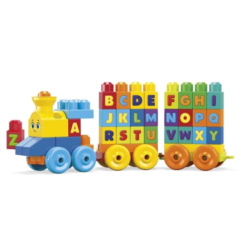 Lokomotywa Mega Bloks pociąg abc z dźwiękiem (FWK22)
