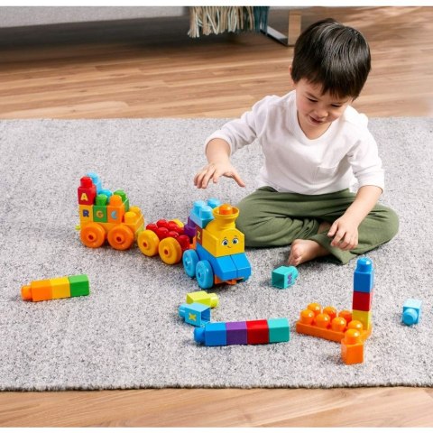 Lokomotywa Mega Bloks pociąg abc z dźwiękiem (FWK22)