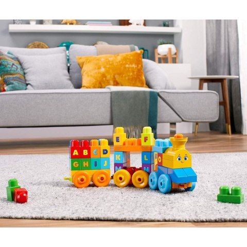 Lokomotywa Mega Bloks pociąg abc z dźwiękiem (FWK22)