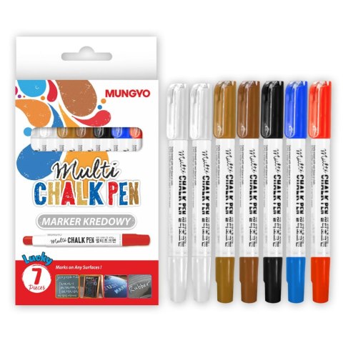 Marker specjalistyczny Penmate kpl 7 szt kredowy, mix okrągła końcówka (TT8532) Marker specjalistyczny Penmate kpl 7 szt kredowy, mix okrągła końcówka (TT8532)
