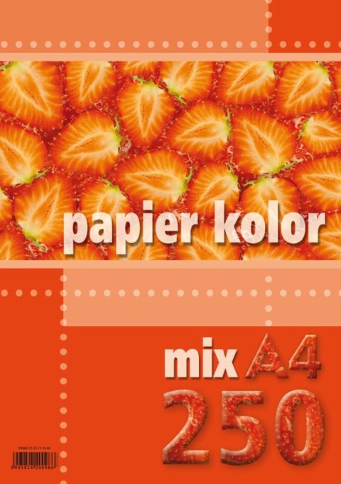 Papier kolorowy Kreska A4 mix 80g Papier kolorowy Kreska A4 mix 80g