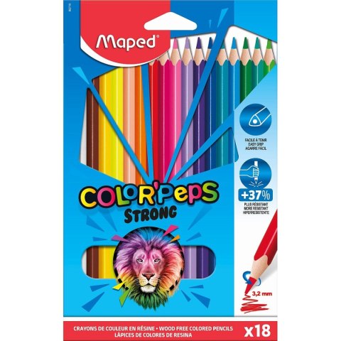 Kredki ołówkowe Maped Colorpeps 18 kol. (862718) Kredki ołówkowe Maped Colorpeps 18 kol. (862718)