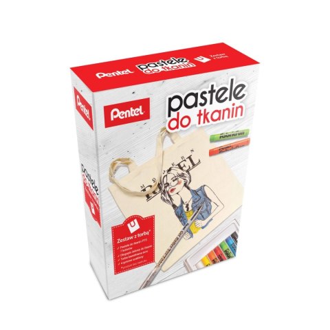 PTS Zestaw pasteli do tkanin z torbą Pentel PTS Zestaw pasteli do tkanin z torbą Pentel