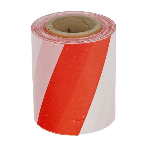 Taśma ostrzegawcza biało-czerwona 80 mm x 100 m Taśma ostrzegawcza biało-czerwona 80 mm x 100 m