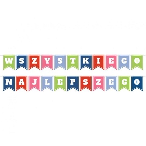 Girlanda Godan Wszystkiego najlepszego, 400cm (PF-BWNF) Girlanda Godan Wszystkiego najlepszego, 400cm (PF-BWNF)