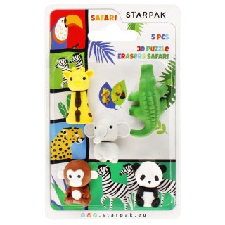 Gumka do mazania Starpak Safari 5 szt (505318)