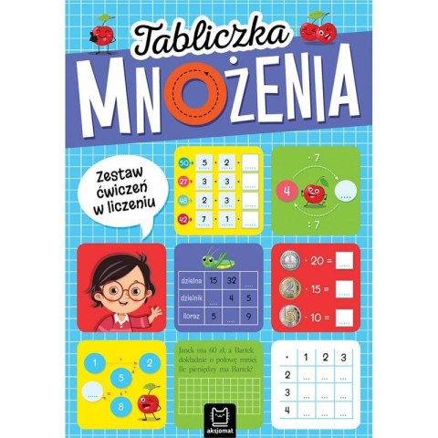 Książka dla dzieci Tabliczka mnożenia. Zestaw ćwiczeń w liczeniu Książka dla dzieci Tabliczka mnożenia. Zestaw ćwiczeń w liczeniu