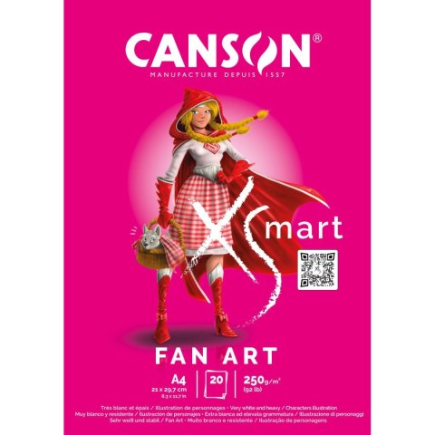 Blok artystyczny Canson XSmart Manga A4 250g 20k (32250P001) Blok artystyczny Canson XSmart Manga A4 250g 20k (32250P001)