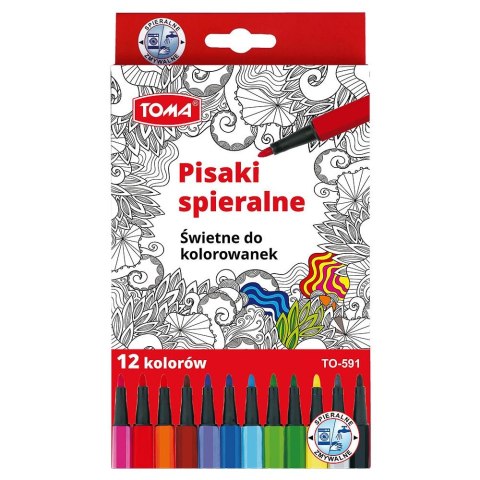Flamaster Toma zmywalny 12 kol. (TO-591) Flamaster Toma zmywalny 12 kol. (TO-591)