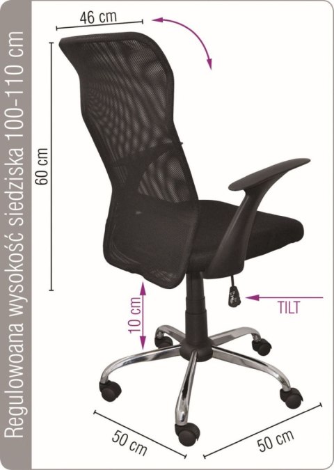 Fotel biurowy Office Products Rhodos czarny (23023321-05) Fotel biurowy Office Products Rhodos czarny (23023321-05)