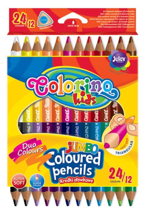 Kredki ołówkowe Patio Colorino dwustronne 24 kol. (51880) Kredki ołówkowe Patio Colorino dwustronne 24 kol. (51880)