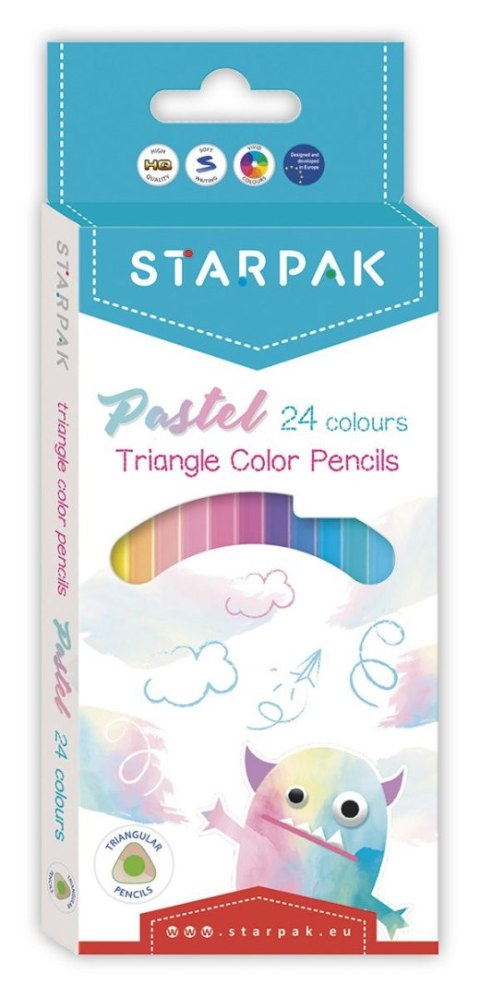 Kredki ołówkowe Starpak 24 kol. (472398) Kredki ołówkowe Starpak 24 kol. (472398)
