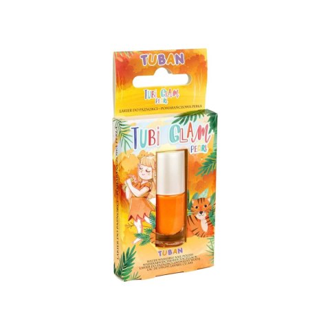 Lakier do paznokci Tuban Tubi glam perłowy pomarańczowy kolor: pomarańczowa (TU3463) Lakier do paznokci Tuban Tubi glam perłowy pomarańczowy kolor: pomarańczowa (TU3463)