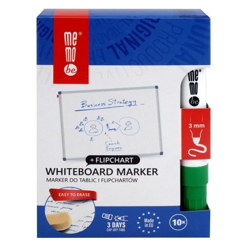 Marker suchościeralny Memobe zielony, zielony 1-3mm okrągła końcówka (MM350-04) Marker suchościeralny Memobe zielony, zielony 1-3mm okrągła końcówka (MM350-04)