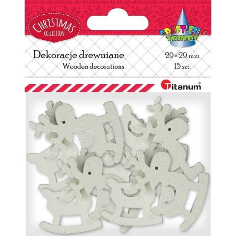 Ozdoba drewniana Titanum Craft-Fun Series renifery (MTCR-WDC798) Ozdoba drewniana Titanum Craft-Fun Series renifery (MTCR-WDC798)