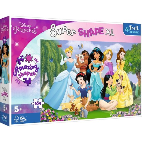 Puzzle Trefl Disney Princess XL Księżniczki w ogrodzie 104 el. (50019) Puzzle Trefl Disney Princess XL Księżniczki w ogrodzie 104 el. (50019)
