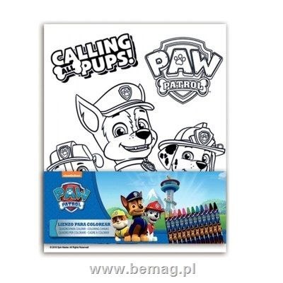 Zestaw kreatywny dla dzieci Bemag Psi Patrol obrazek do malowania Zestaw kreatywny dla dzieci Bemag Psi Patrol obrazek do malowania