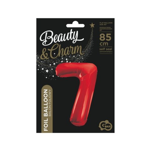 Balon foliowy Godan cyfra 7 czerwona 85cm 40cal (BCHCW7) Balon foliowy Godan cyfra 7 czerwona 85cm 40cal (BCHCW7)