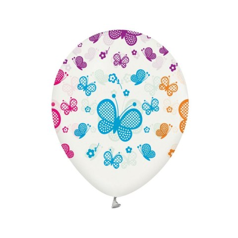 Balon gumowy Godan Motylki 5 szt biały 12cal (135GZ-MOT5) Balon gumowy Godan Motylki 5 szt biały 12cal (135GZ-MOT5)