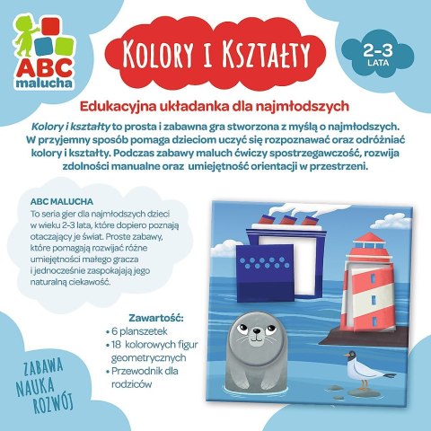 Gra edukacyjna Trefl ABC Malucha Kolory I kształty (01939) Gra edukacyjna Trefl ABC Malucha Kolory I kształty (01939)