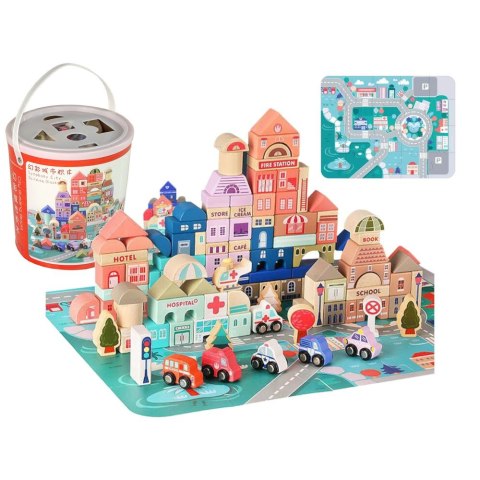 Klocki drewniane Lean Miasto Litery Puzzle 135 Sztuk (9830) Klocki drewniane Lean Miasto Litery Puzzle 135 Sztuk (9830)