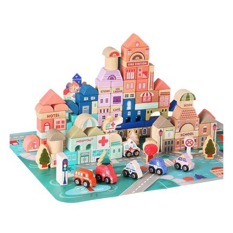 Klocki drewniane Lean Miasto Litery Puzzle 135 Sztuk (9830) Klocki drewniane Lean Miasto Litery Puzzle 135 Sztuk (9830)