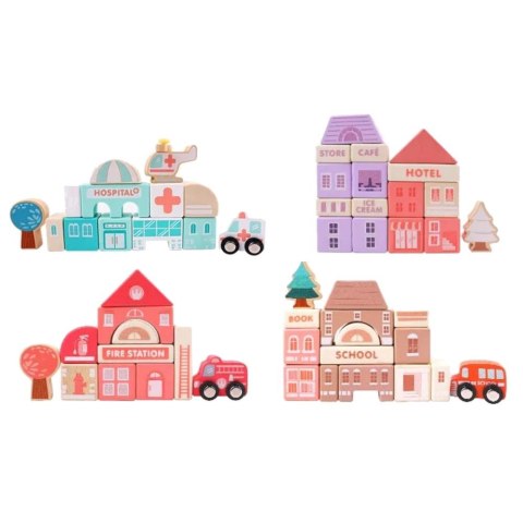 Klocki drewniane Lean Miasto Litery Puzzle 135 Sztuk (9830) Klocki drewniane Lean Miasto Litery Puzzle 135 Sztuk (9830)