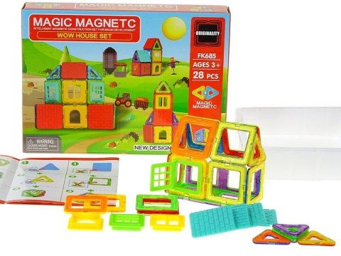 Klocki magnetyczne Adar 28 elementy (564107) Klocki magnetyczne Adar 28 elementy (564107)