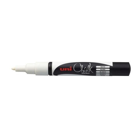 Marker kredowy Uni marker kredowy biały PWE-3MS 4902778175422, biały 3,0mm okrągła końcówka Marker kredowy Uni marker kredowy biały PWE-3MS 4902778175422, biały 3,0mm okrągła końcówka