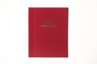 Teczka do akt osobowych Warta ABCDE niezadrukowana A4 bordowy (1824-339-100)