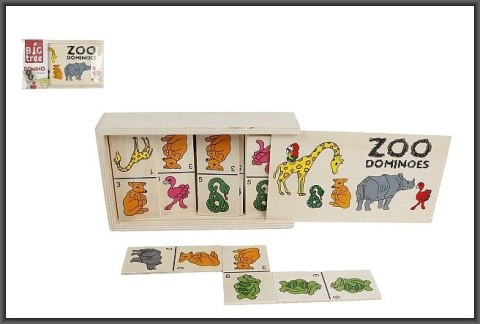 Gra logiczna Hipo domino zwierzęta (610016) Gra logiczna Hipo domino zwierzęta (610016)
