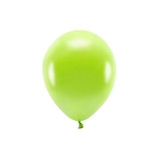 Balon gumowy Partydeco Metalizowane Eco Balloons zielone jabłko 260mm (ECO26M-102J)