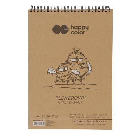 Blok artystyczny Happy Color Happy Color szkicownik A4 80g 70k (HA 3808 2030-P70) Blok artystyczny Happy Color Happy Color szkicownik A4 80g 70k (HA 3808 2030-P70)